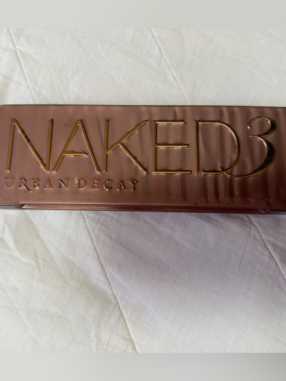 Urban Decay Naked 3 Rose Gold Metallic Eyeshadow Palette